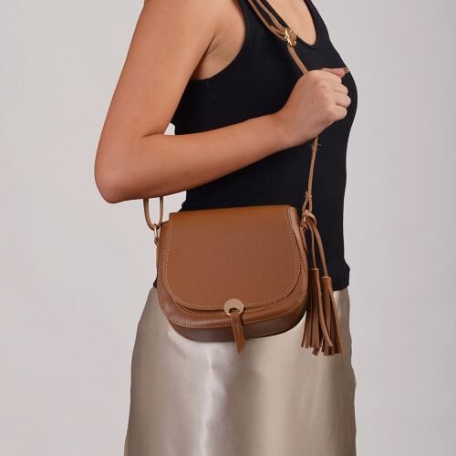 CARTERA MUJER MARRON