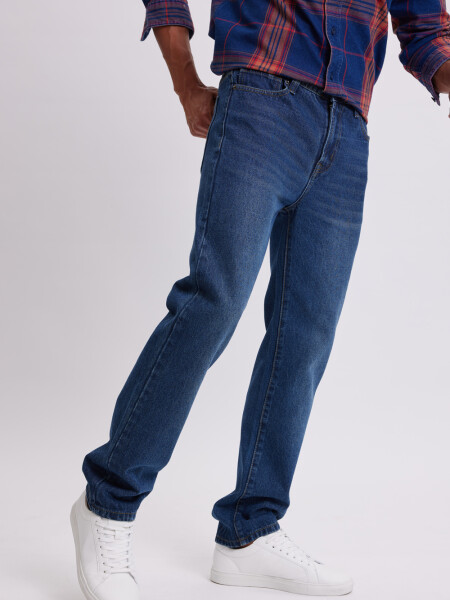Pantalón de jean clásico Azul Oscuro