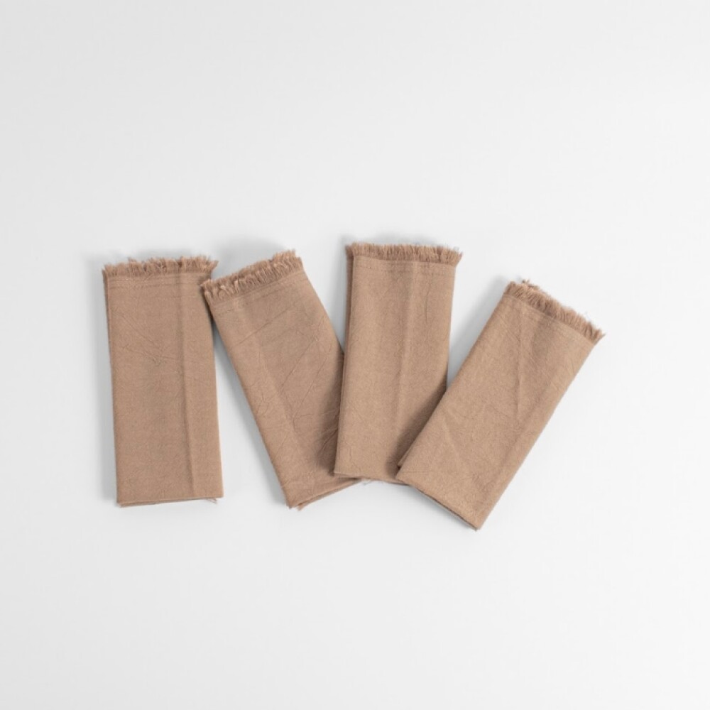Set x 4 Individual con Flecos Tusor Soft 35x50 Fall