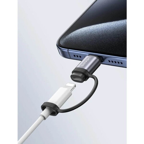 Adaptador Ficha Compatible Con Lightning Tipo C Usams 30W Adaptador Ficha Compatible Con Lightning Tipo C Usams 30W