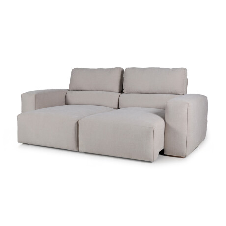 Sofá Cártago (Retráctil) - Tela Microfibra - 3 cuerpos FX4-10 (Beige)