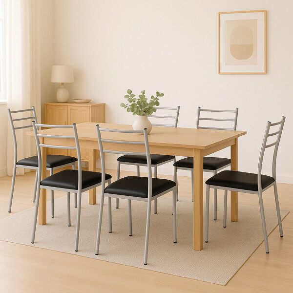 Silla Gitana Acolchonada Con Hierro, Soportan 150 Kg NEGRO