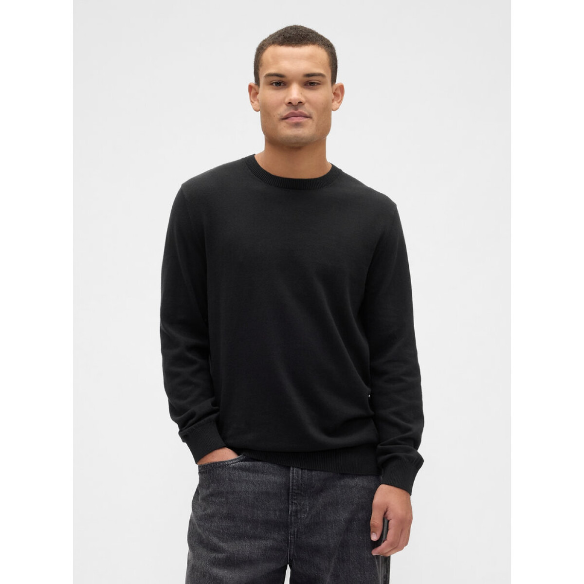 V-FA25 SOLID CORE CREW - TRUE BLACK 