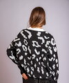 Buzo Print negro con blanco