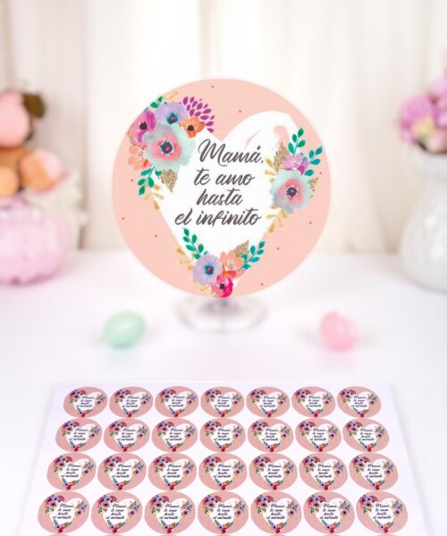 Stickers día de la madre plancha DISEÑO 9