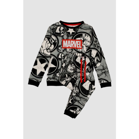 M6401 pijama marvel Negro