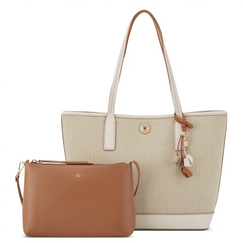 Tote Talley In Natural/cream