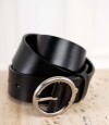 Cinto Hebilla Redonda Negro