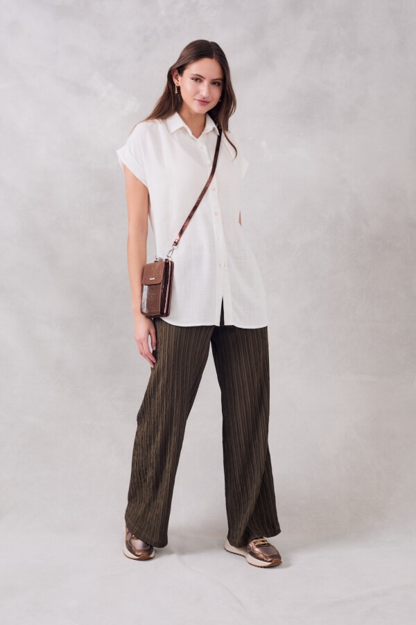 Blusa Manga Entera Off White