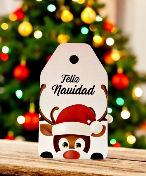 Tag colgante navidad 5x8,5 cm DISEÑO 5