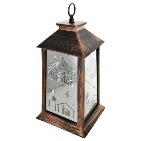 FAROL NAVIDEÑO CON LUZ LED FAROL NAVIDEÑO CON LUZ LED