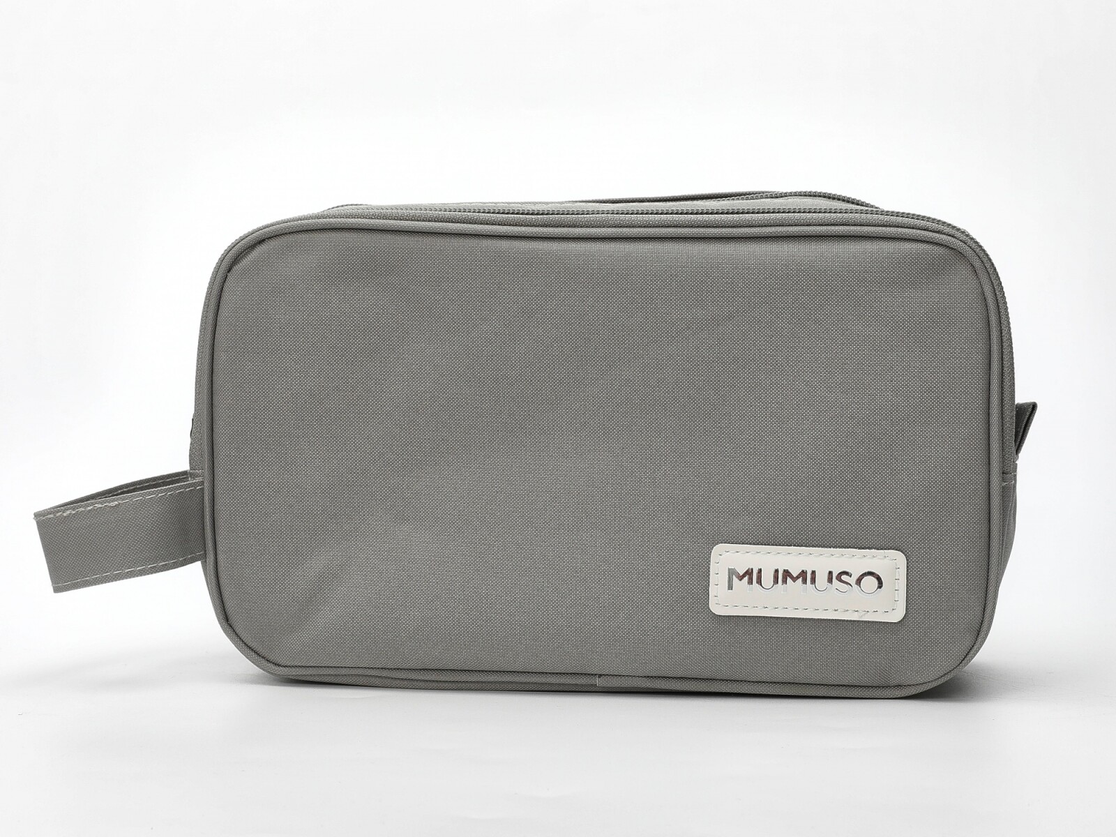 NECESER DE VIAJE PORTÁTIL DE 2 CAPAS - GRIS 