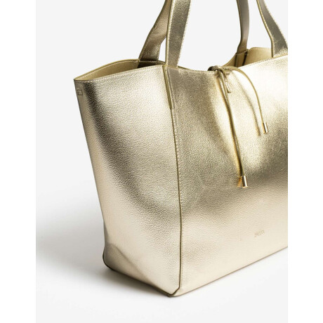 Shopper Con Bolso Dorado
