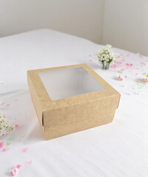 Caja flexi 51 20x20x9,5 c/visor. MADERA
