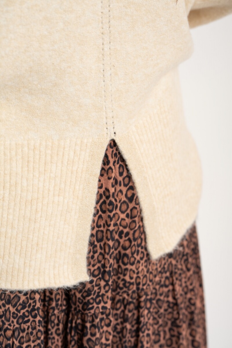 Polera Beige Melange