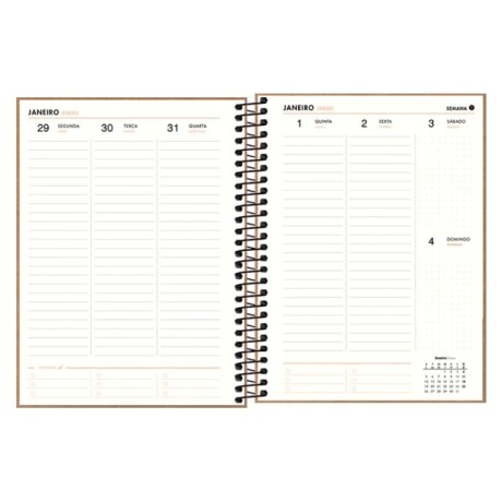 Agenda Tilibra 2026 Kraftwork Diseño 3