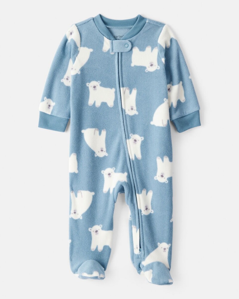 Pijama micropolar oso polar celeste carters 