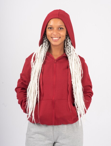 CAMPERA UNISSEX BÁSICA ADULTO ROJO