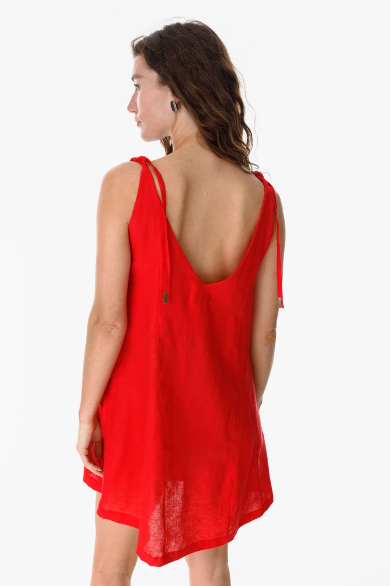 Vestido Parmma rojo m