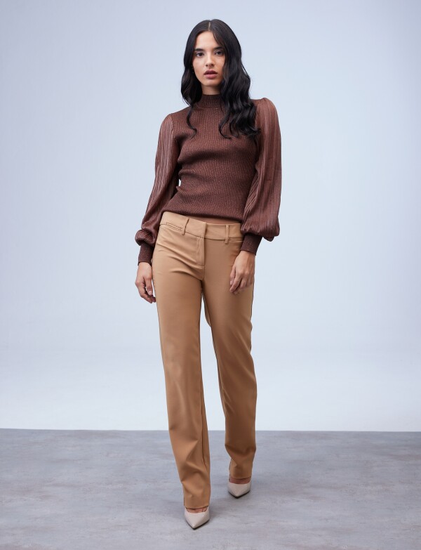 Pantalon De Vestir TOSTADO