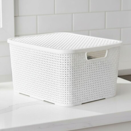 Caja ratán 20 lts BLANCO