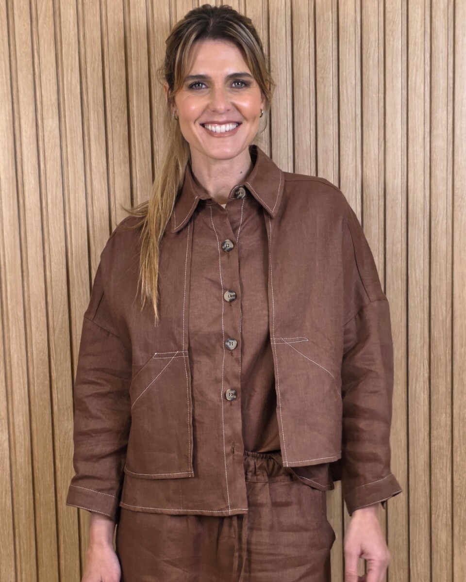 Sobrecamisa Greta - Chocolate 