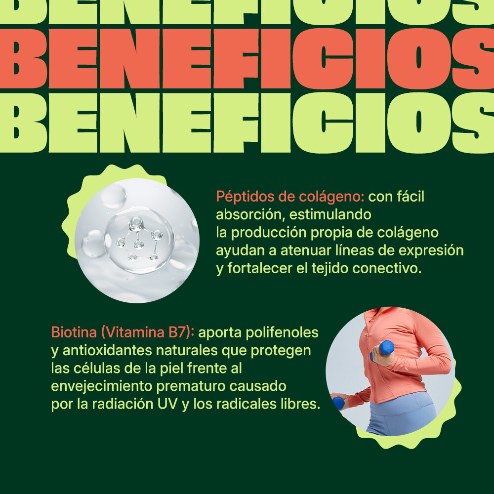 Péptidos de Colágeno con Biotina Péptidos de Colágeno con Biotina