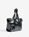 Shopper Cartera Shopper Con Hebillas - Negro