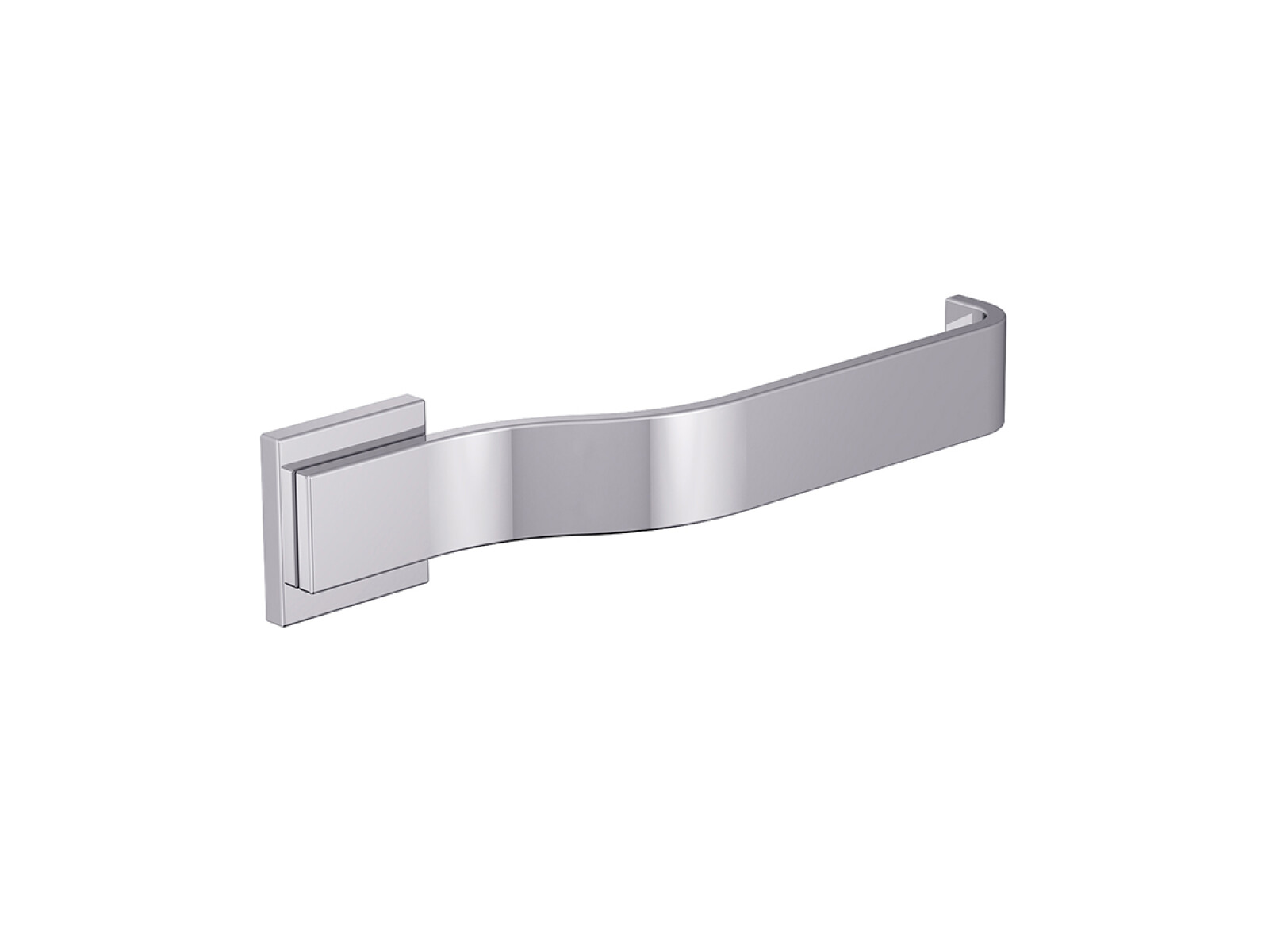 Toallero Barral Recto Metal Brillo Acero Inoxidable 45Cm 