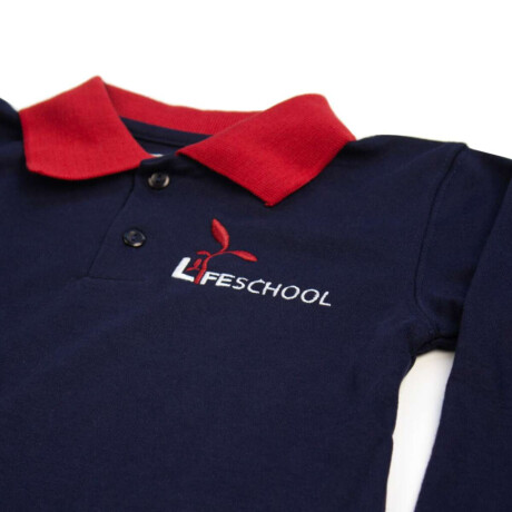 Remera polo manga larga Life School