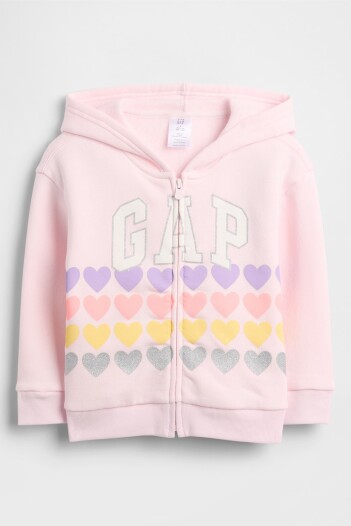 Canguro Con Cierre Logo Gap Toddler Niña Pink Dogwood