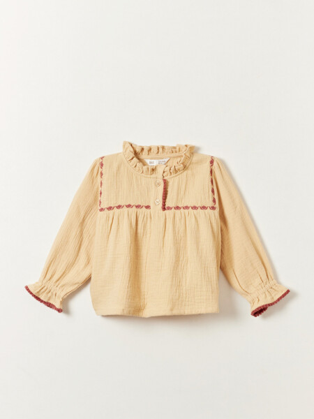 Camisa jean Beige