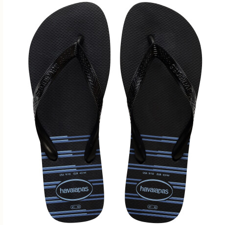 Ojota de Hombre Havaianas Top Basic Negro - Azul
