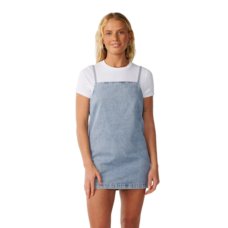 Vestido Rip Curl Stacey Denim - Azul Vestido Rip Curl Stacey Denim - Azul