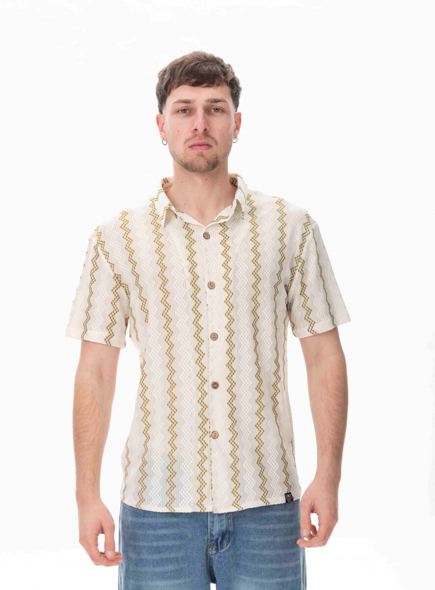 Camisa zigzag - Musgo 