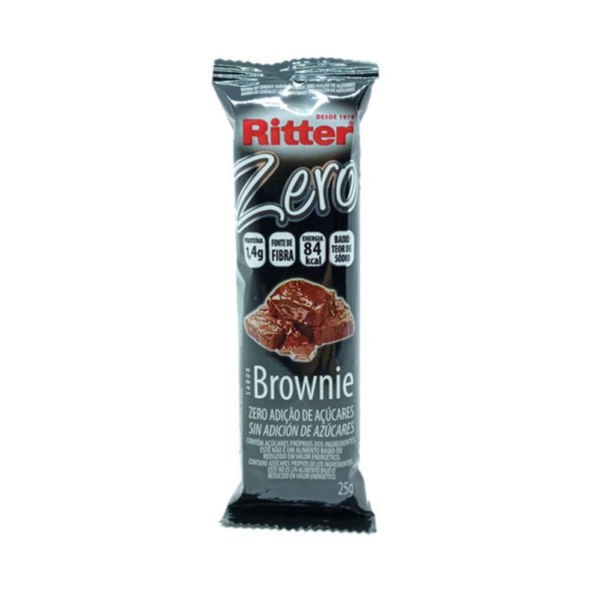 Barrita De Brownie Zero Ritter - Ritter Zero Brownie 