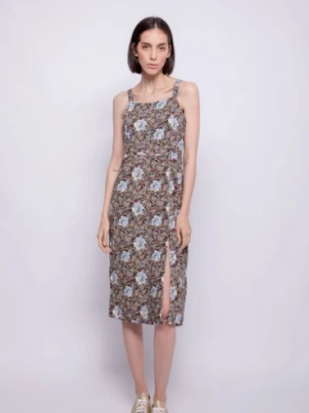 VESTIDO DANIEL CASSIN GIARDINO NEG FLORCI
