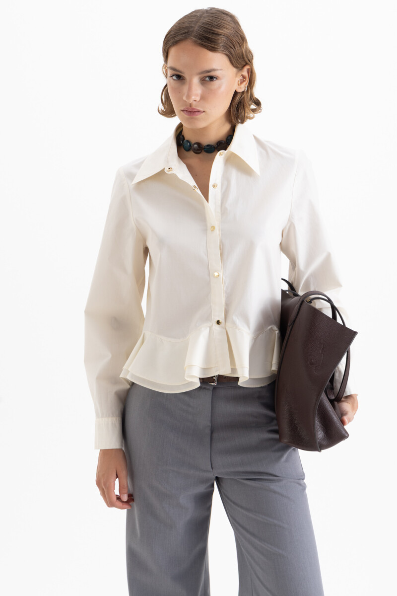 CAMISA WHITE Beige