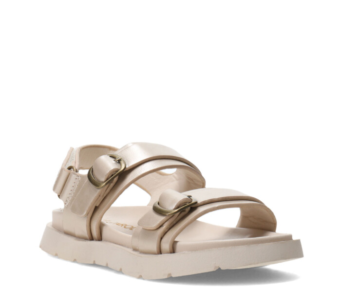 Sandalia RUBA con hebillas Beige