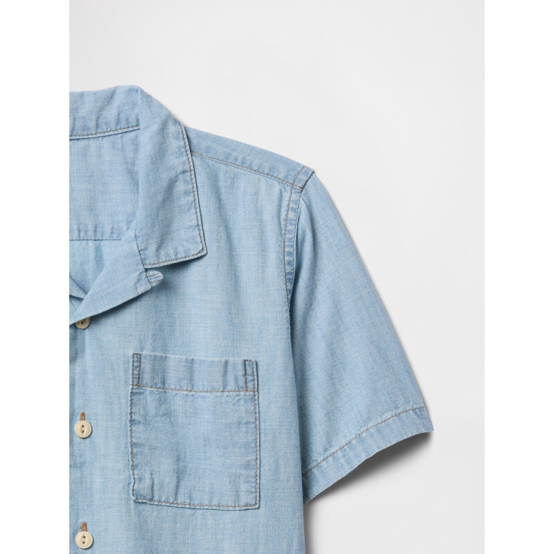 V-SS DENIM SHIRT MEDIUM WASH