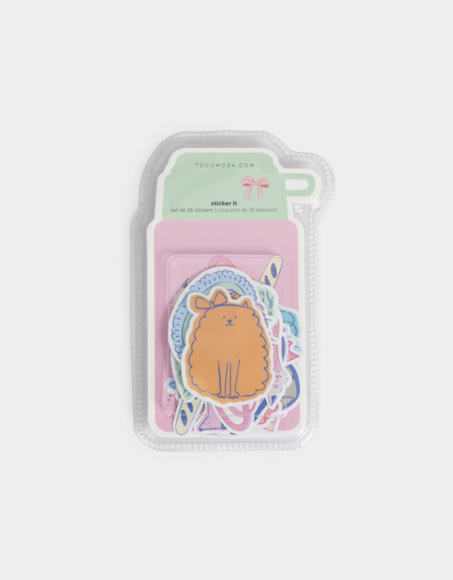 Stickers y Album Stickers Animalito Set De Stickers Para Botellas - Combinacion Multicolor