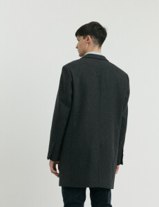 300260 SOBRETODO HARRINGTON LABEL Gris Oscuro