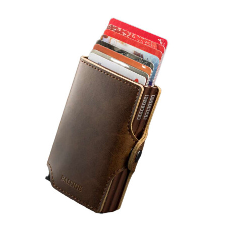 Billetera Baleine Double Kansas Pard Brown Marron