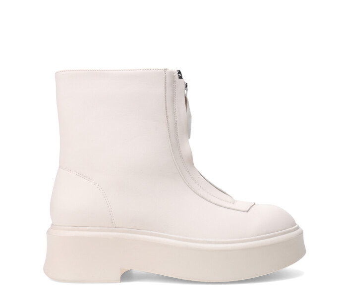 Botas de Mujer Miss Carol KIMAKA chelsea con cierre Blanco Hueso