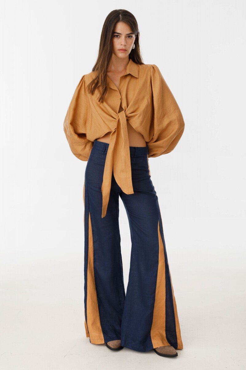 Pantalon Murra Azul/Camel