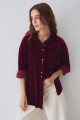 CAMISA BIMBA VELVET Uva