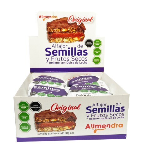 Caja X8 Alfajores Alimendra Original 70G 001