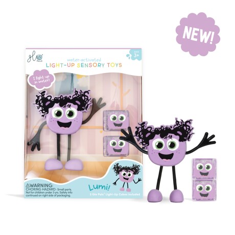 Figuras Glo Pals con Dos Cubos Iluminados LUMI-VIOLETA