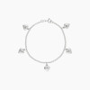 Pulsera en plata 925 con corazones Pulsera En Plata 925 Con Corazones