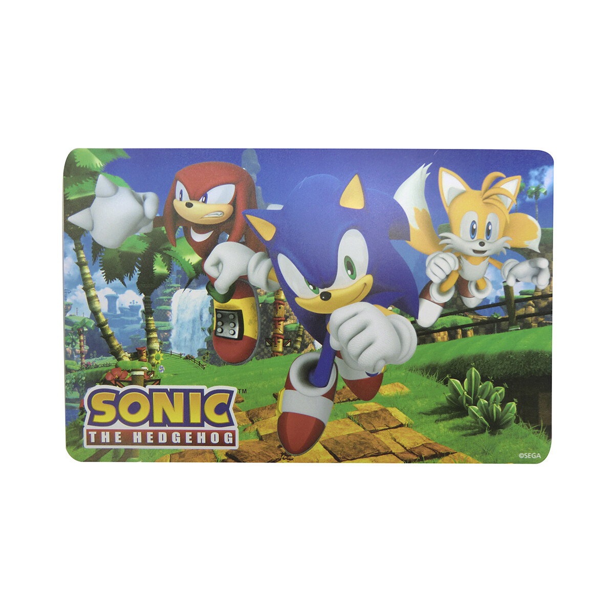 Individual Infantil Plástico Sonic 27 x 47 cm - AZUL 